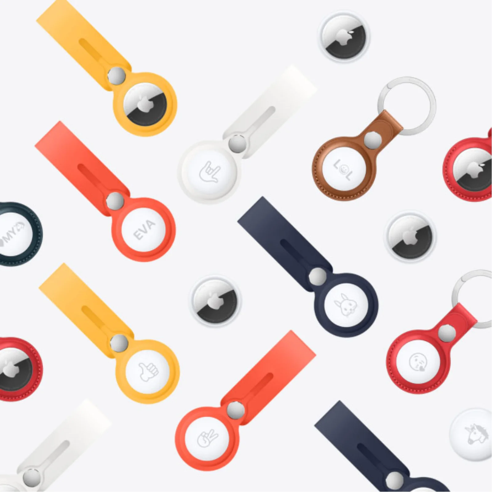 Чехол для поискового брелка Apple AirTag Leather Loop Product Red (MK0V3)