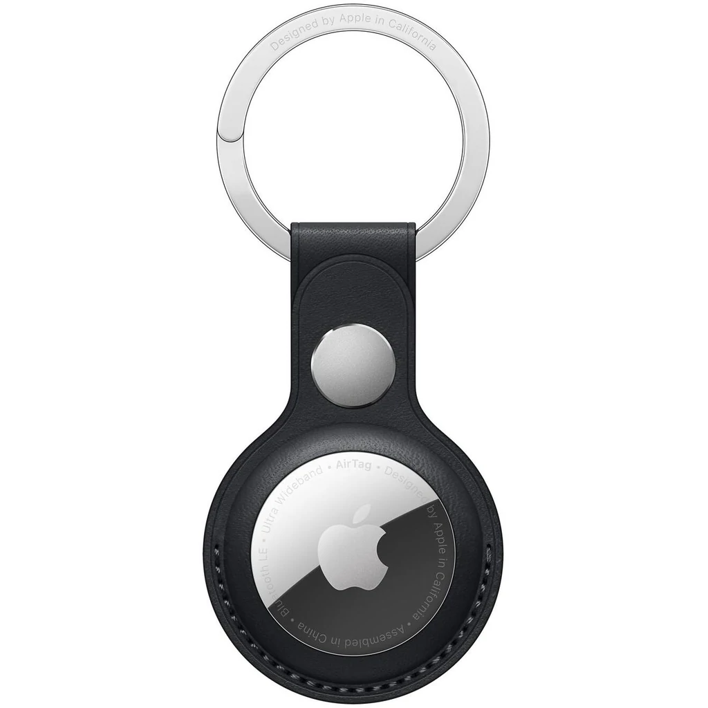 Чохол для пошукового брелка Apple AirTag Leather Key Ring Midnight (MMF93)