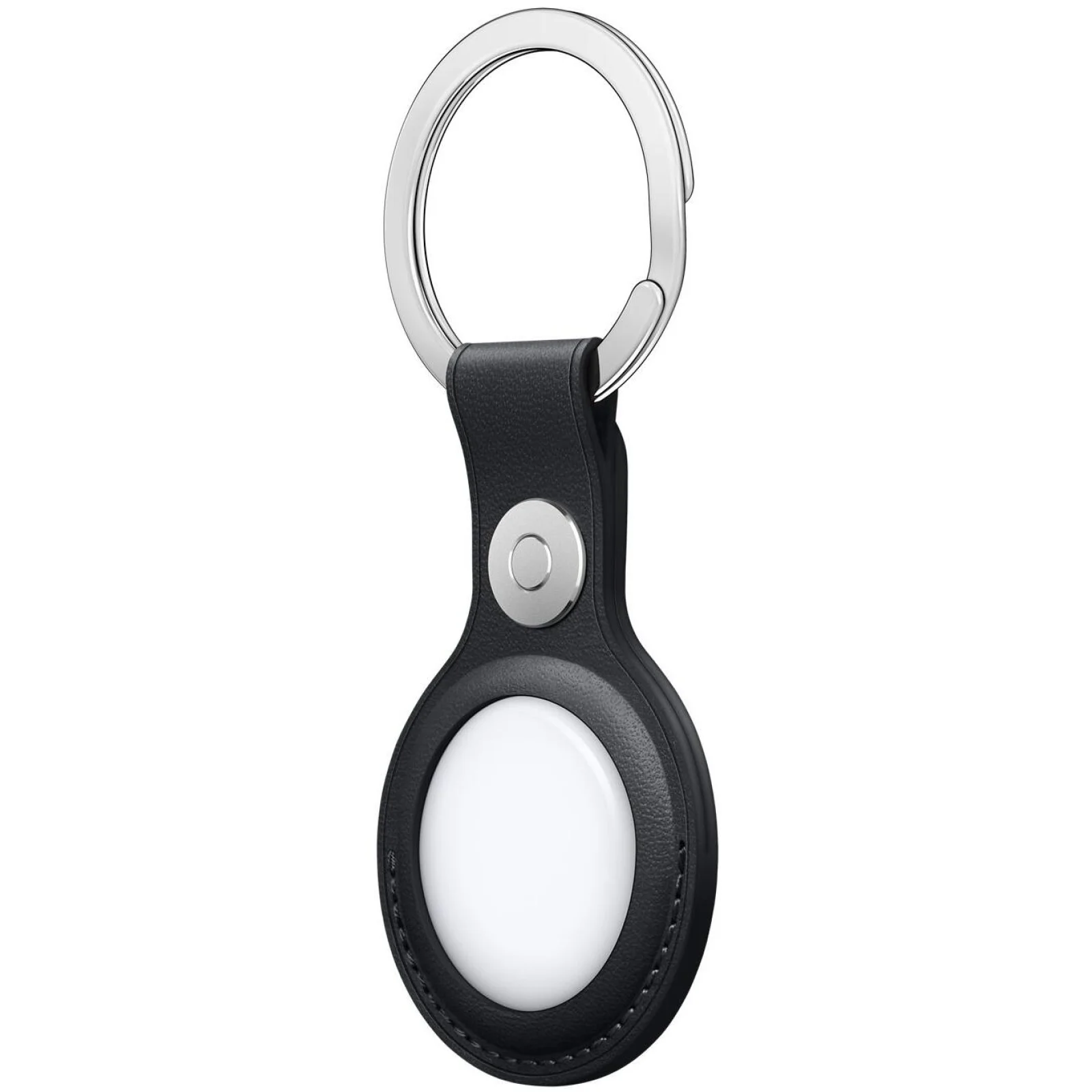 Чехол для поискового брелка Apple AirTag Leather Key Ring Midnight (MMF93)