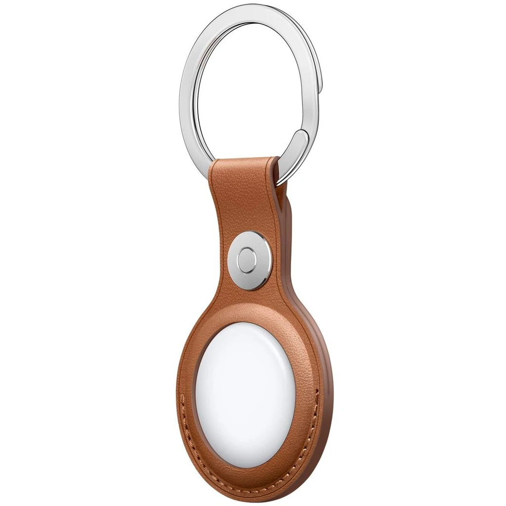 Чохол для пошукового брелка Apple AirTag Leather Key Ring Saddle Brown (MX4M2)