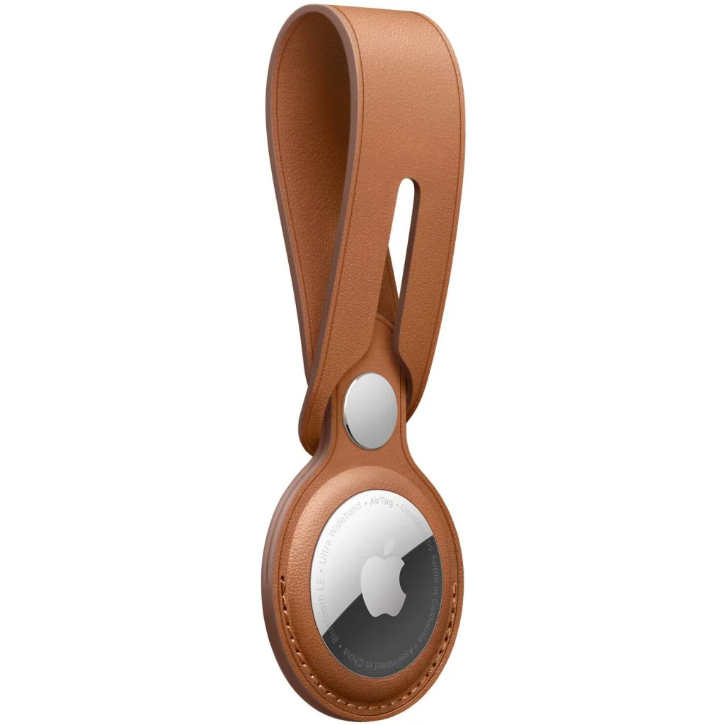 Чехол для поискового брелка Apple AirTag Leather Loop Product Red (MK0V3)