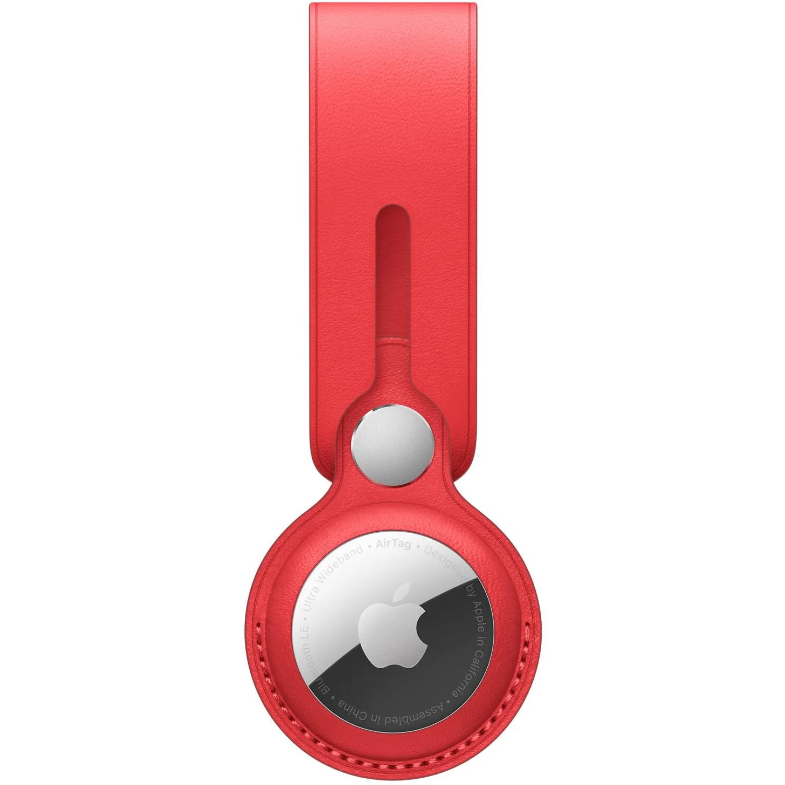 Чехол для поискового брелка Apple AirTag Leather Loop Product Red (MK0V3)