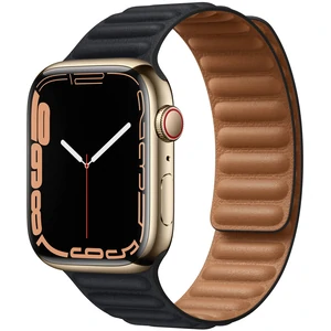 Ремешок Apple Midnight Leather Link M/L для Apple Watch 44mm, 45mm (ML823)