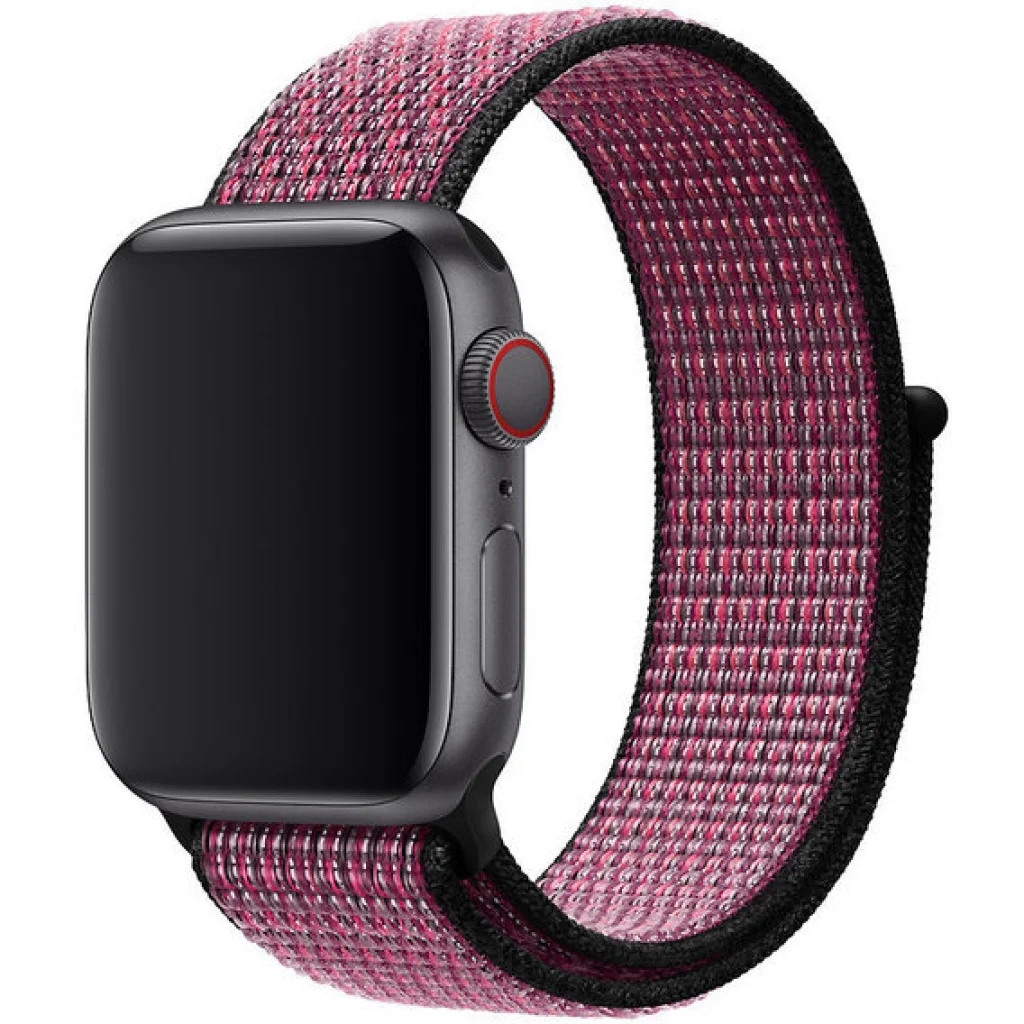 Ремінець Apple Pink Blust/True Berry Nike Sport Loop для Apple Watch 44mm (MWU42)