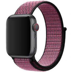 Колір: Рожевий - Ремінець Apple Pink Blust/True Berry Nike Sport Loop для Apple Watch 44mm (MWU42)
