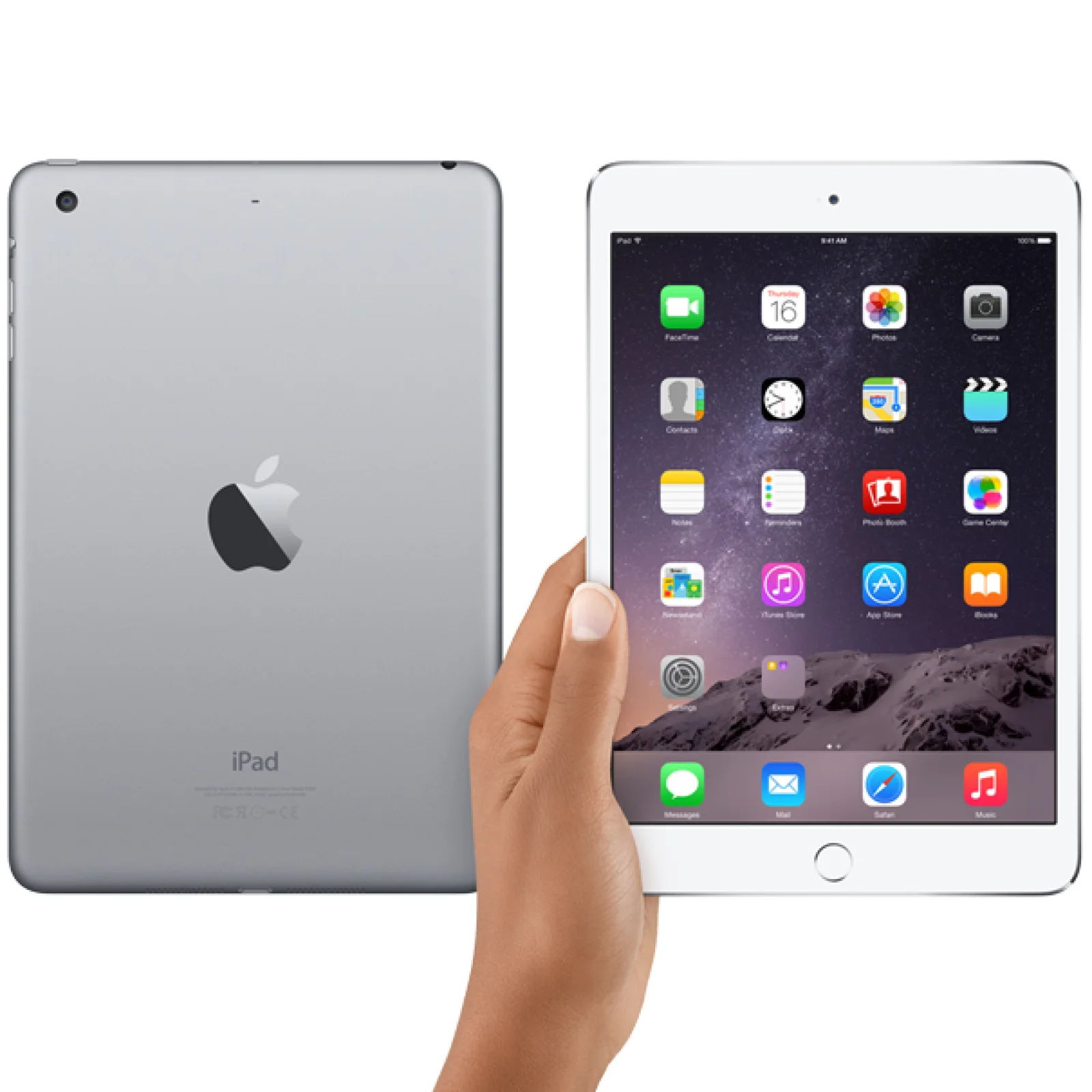 Планшет Apple iPad Mini 3 16GB WiFi Silver (MGNV2)