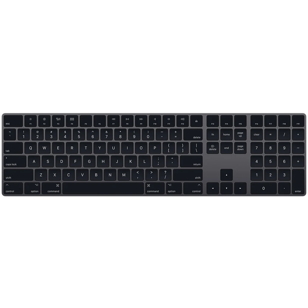 Бездротова клавіатура Apple Magic Keyboard with Numeric Keypad Space Gray MRMH2 (англійська розкладка)