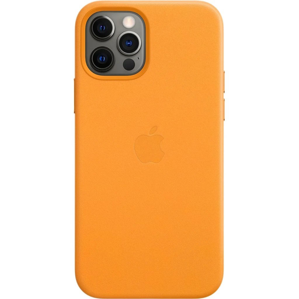 Чехол Apple iPhone 12 Pro Max Leather Case California Poppy (HQCo)