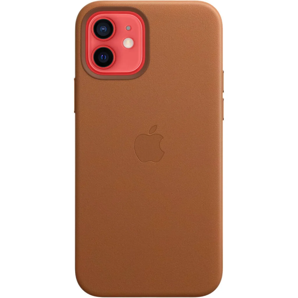 Чохол Apple iPhone 12, iPhone 12 Pro Leather Case Saddle Brown (HQCo)