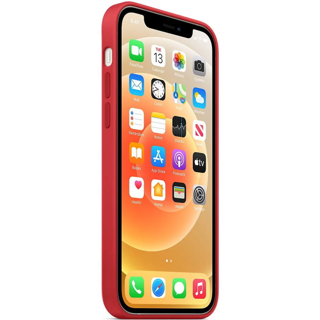Чехол Apple iPhone 12, iPhone 12 Pro Silicone Case with MagSafe Red (HQCo)