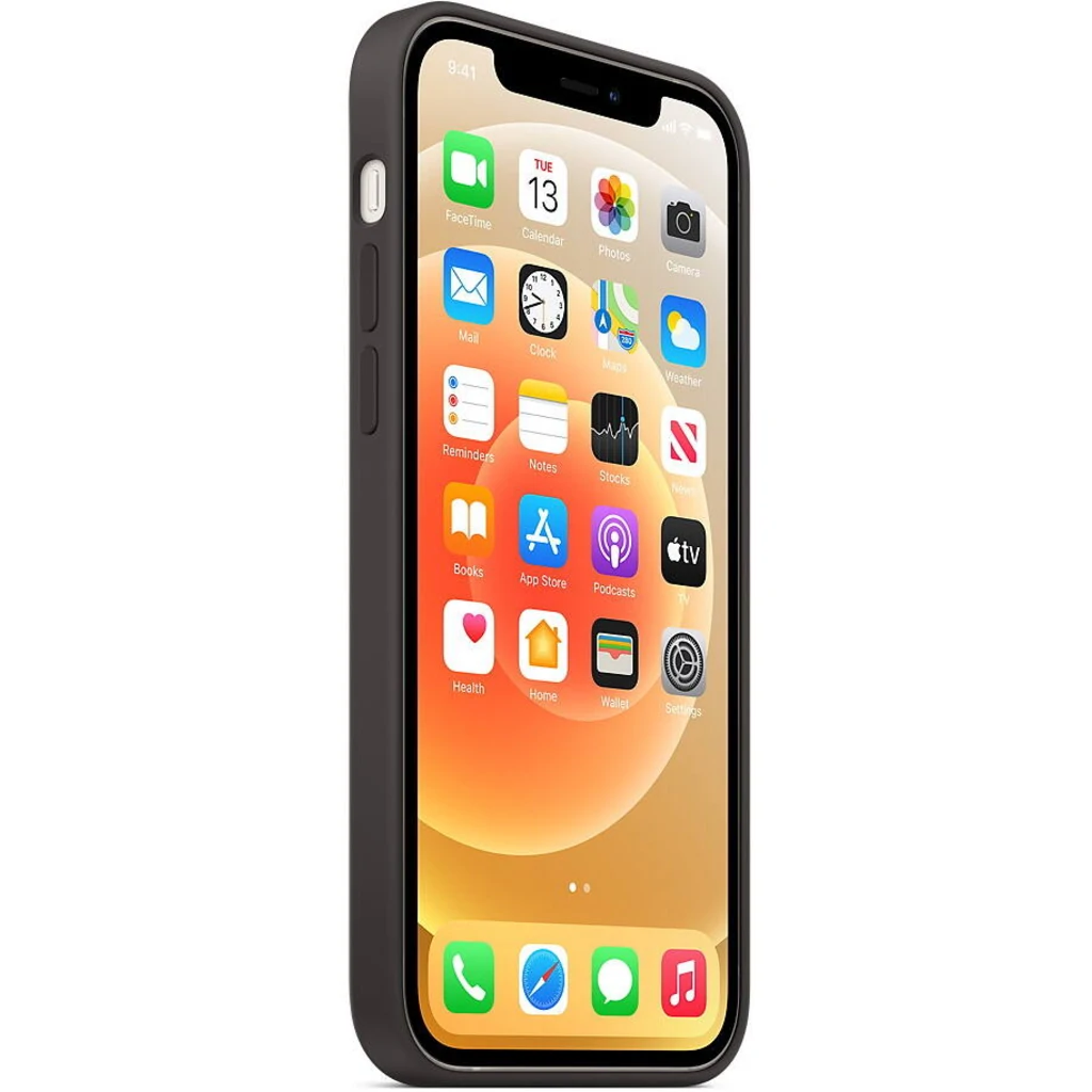 Чехол Apple iPhone 12, iPhone 12 Pro Silicone Case with MagSafe Black (HQCo)