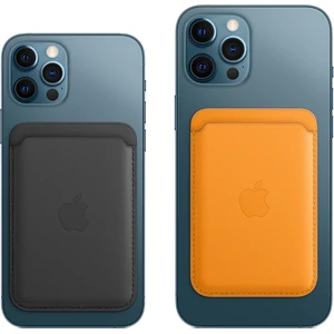 Чехол для пластиковых карт Apple iPhone Leather Wallet with MagSafe - Black (MHLR3)