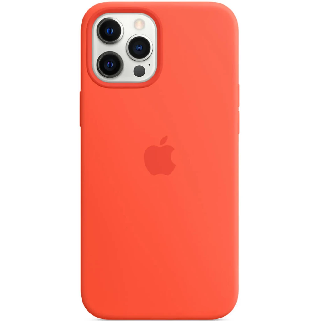 Чехол Apple iPhone 12, iPhone 12 Pro Silicone Case with MagSafe Electric Orange (HQCo)