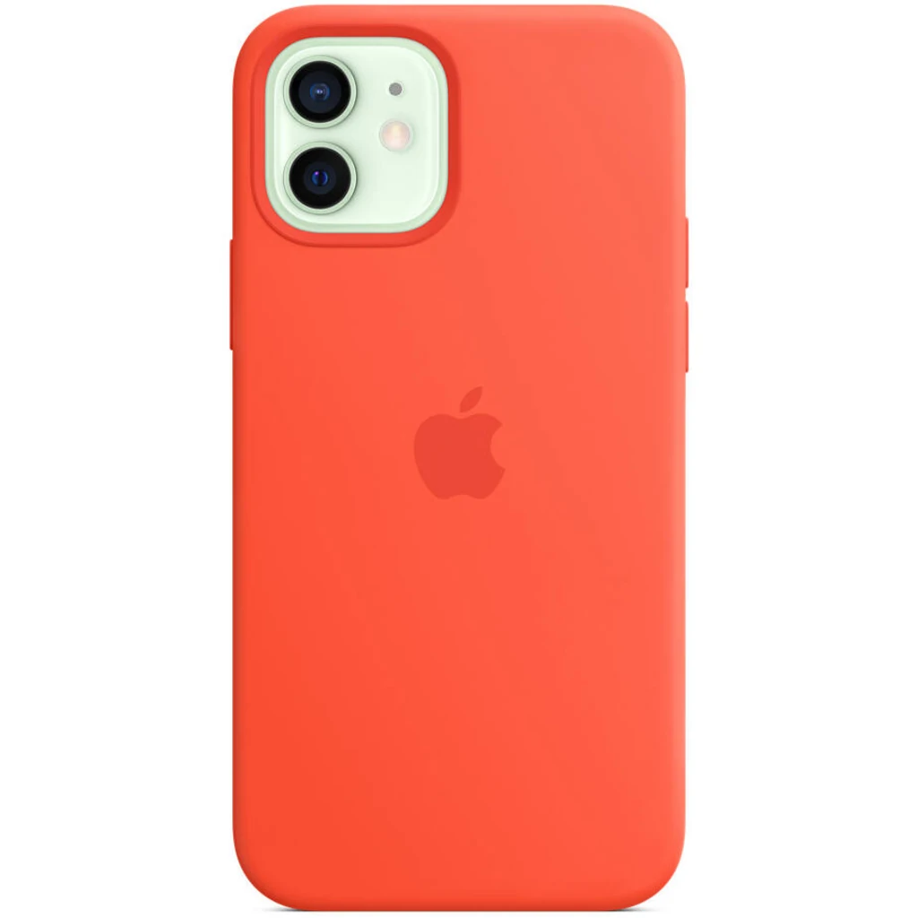 Чехол Apple iPhone 12, iPhone 12 Pro Silicone Case with MagSafe Electric Orange (HQCo)