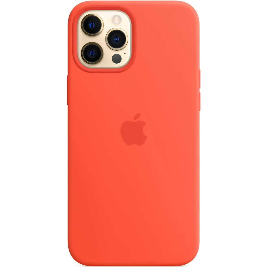 Чохол Apple iPhone 12 Pro Max Silicone Case with MagSafe Electric Orange (MKTX3)