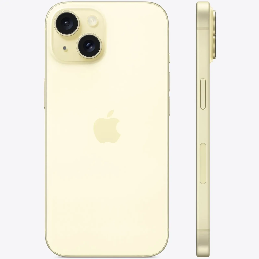 Смартфон Apple iPhone 15 256GB Yellow (MTP83)