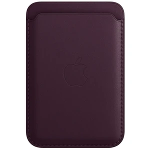 Цвет: Фиолетовый - Чехол Apple iPhone Leather Wallet with MagSafe Dark Cherry (MM0T3)