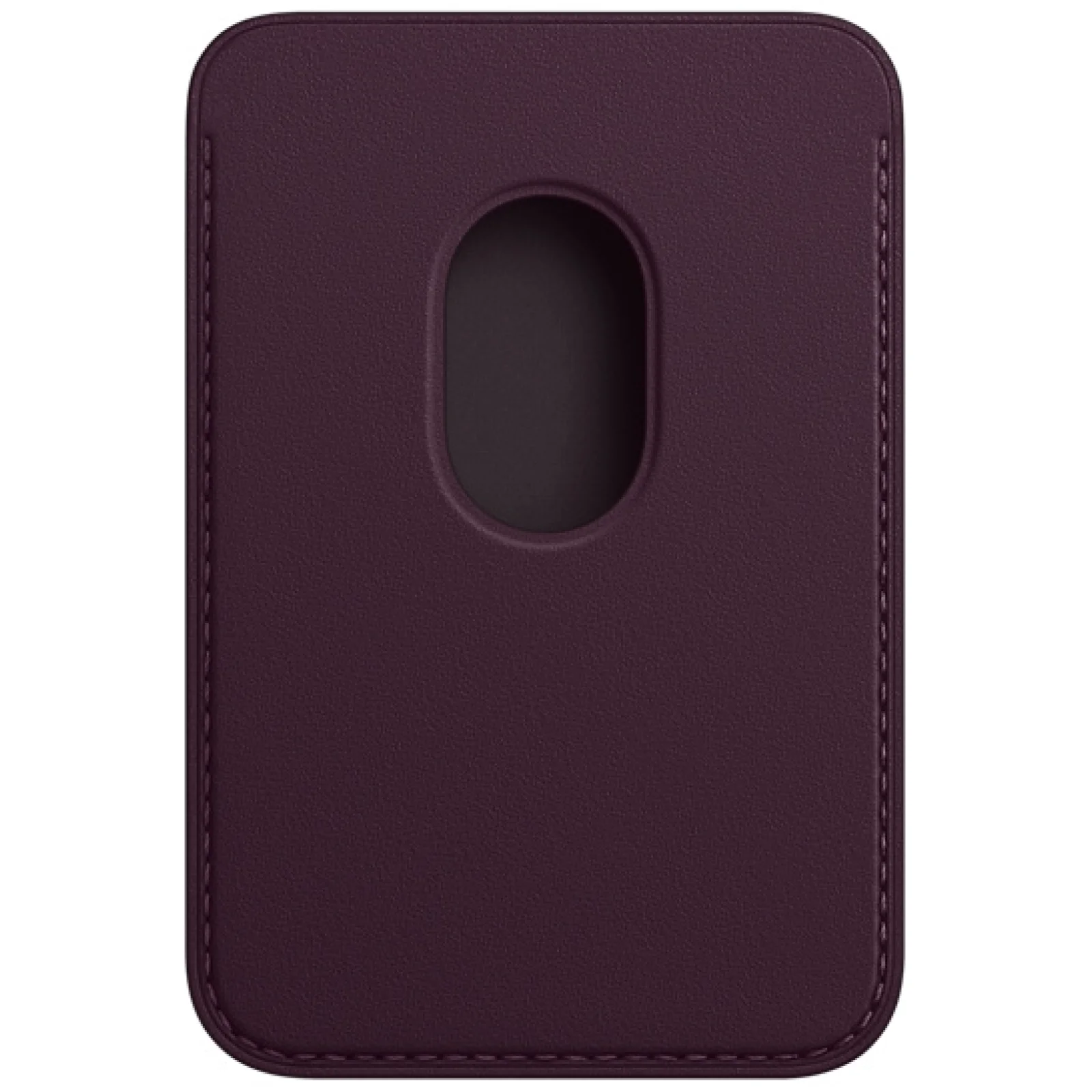 Чехол для пластиковых карт Apple iPhone Leather Wallet with MagSafe Dark Cherry (MM0T3)