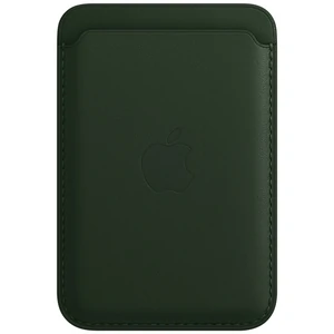 Цвет: Зеленый - Чехол Apple iPhone Leather Wallet with MagSafe Sequoia Green (MM0X3)