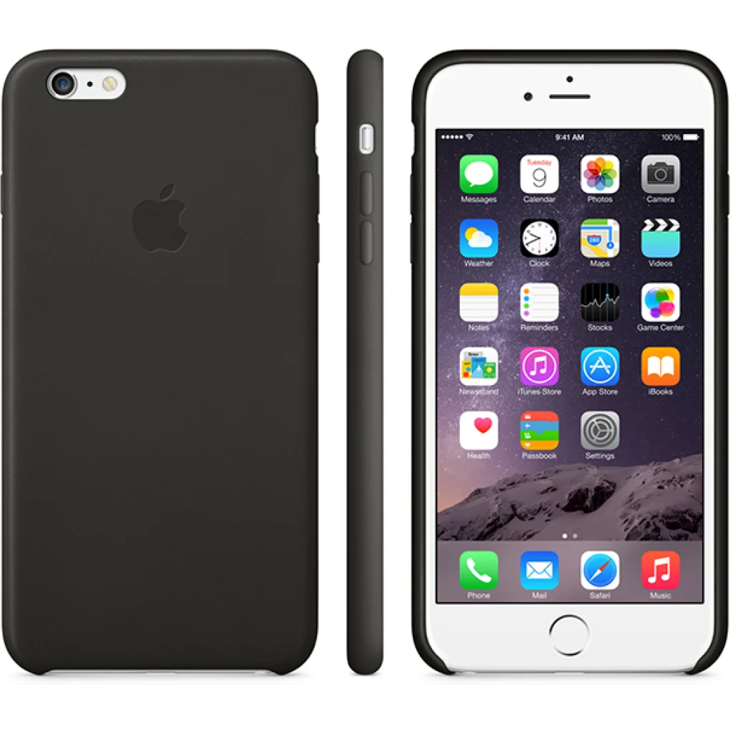 Чохол Apple Leather Case Black для iPhone 6 Plus (MGQX2)