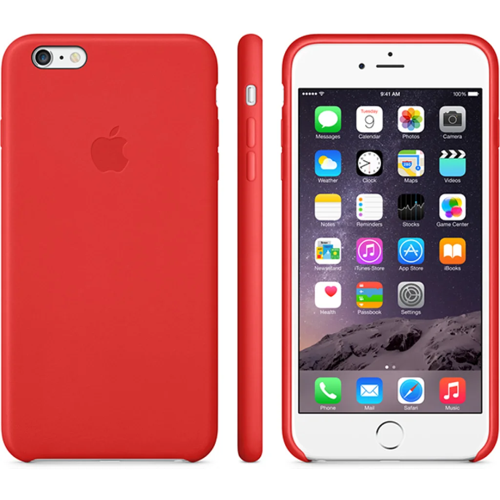 Чохол Apple Leather Case Red для iPhone 6 Plus (MGQY2)