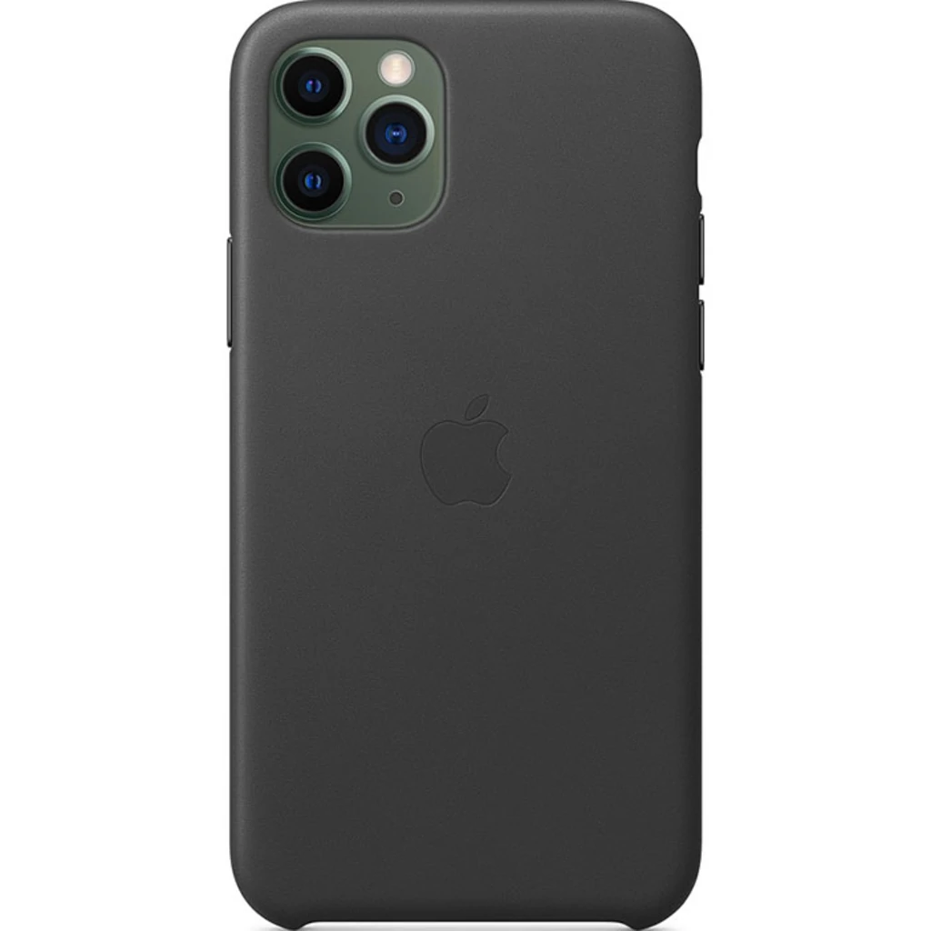 Чехол Apple iPhone 11 Pro Leather Case Black (HQCo)