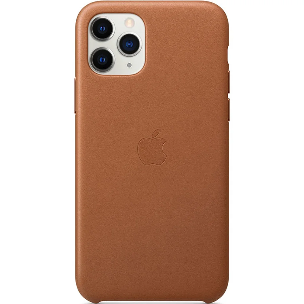 Чехол Apple iPhone 11 Pro Leather Case Saddle Brown (HQCo)