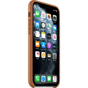 Чехол Apple iPhone 11 Pro Leather Case Saddle Brown (HQCo)