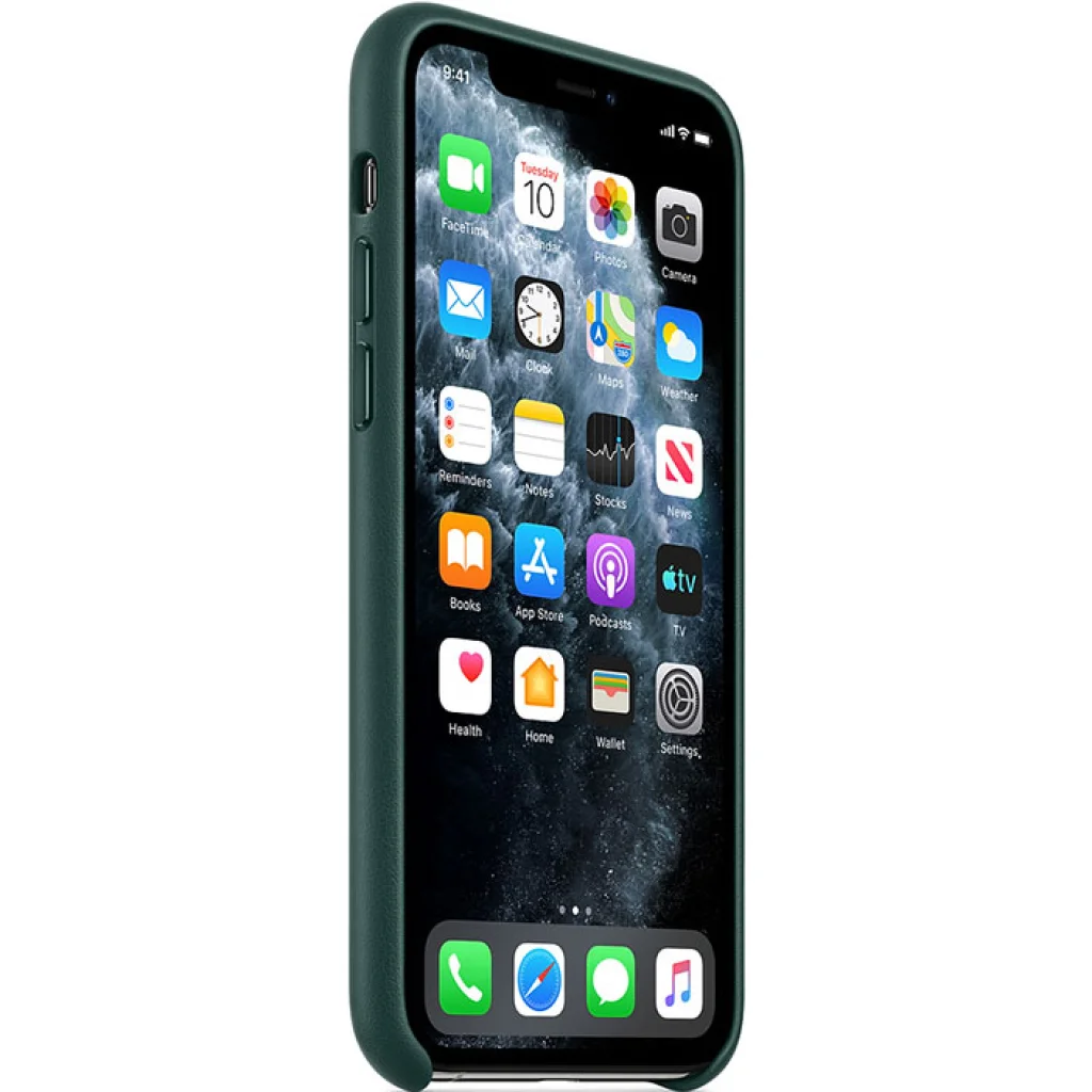 Чехол Apple iPhone 11 Pro Leather Case Forest Green (HQCo)