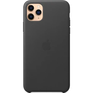 Цвет: Черный - Чехол Apple iPhone 11 Pro Max Leather Case Black (HQCo)