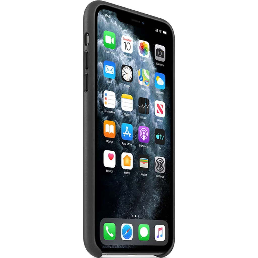 Чохол Apple iPhone 11 Pro Max Leather Case Black (HQCo)