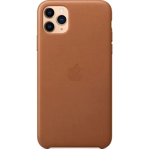 Цвет: Коричневый - Чехол Apple iPhone 11 Pro Max Leather Case Saddle Brown (HQCo)