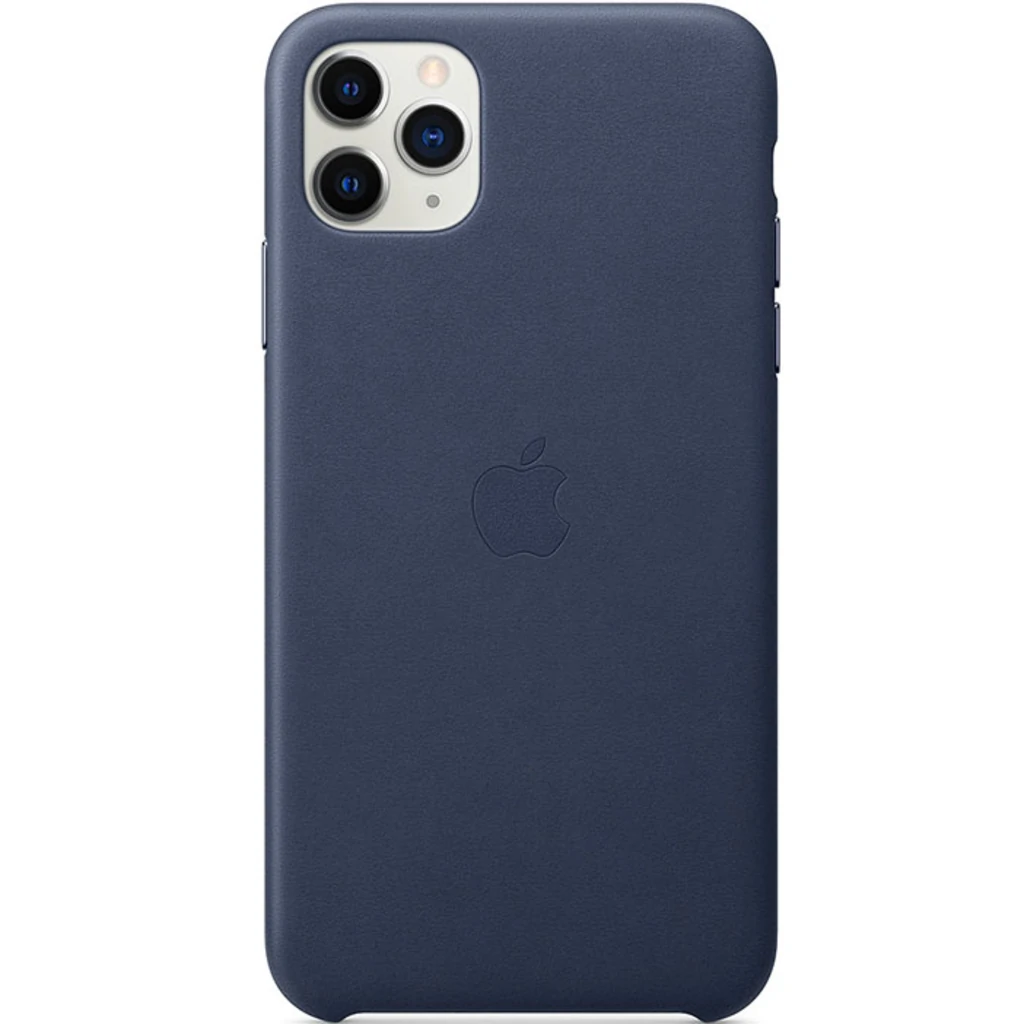 Чехол Apple iPhone 11 Pro Max Leather Case Midnight Blue (HQCo)