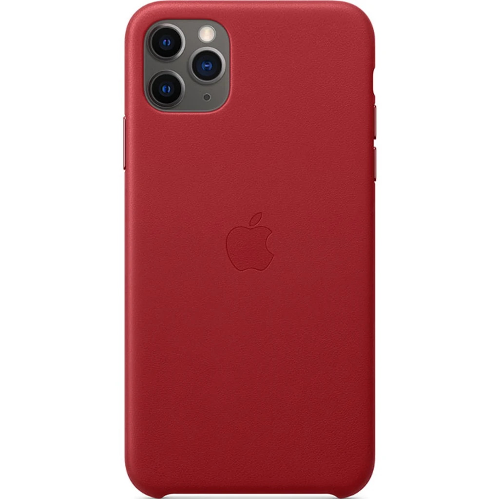 Чехол Apple iPhone 11 Pro Max Leather Case Red (HQCo)
