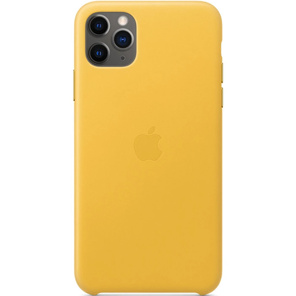 Чехол Apple iPhone 11 Pro Max Leather Case Meyer Lemon