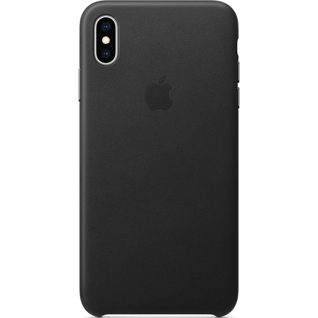 Чехол Apple iPhone XS Max Leather Case Black