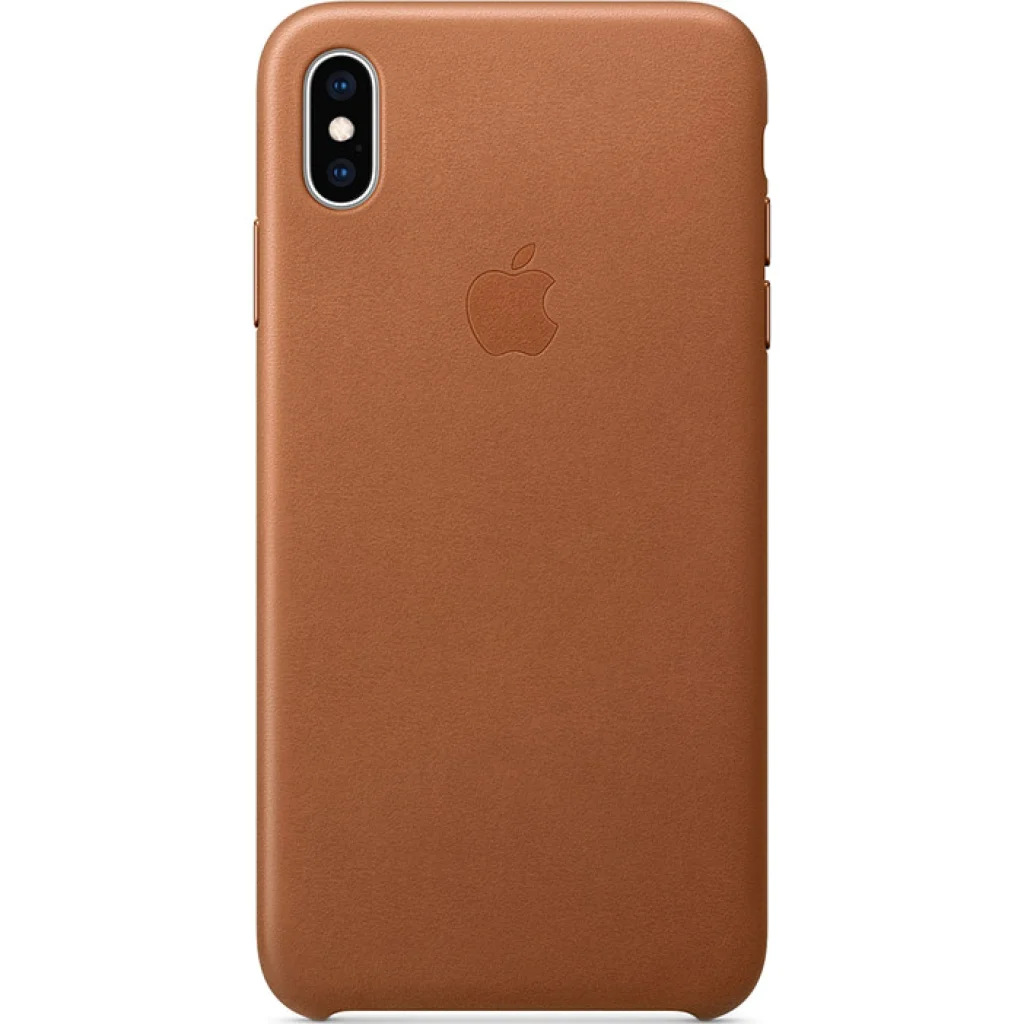 Чехол Apple iPhone XS Max Leather Case Saddle Brown