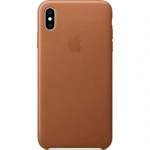 Колір: Коричневий - Чохол Apple iPhone XS Max Leather Case Saddle Brown MRWV2