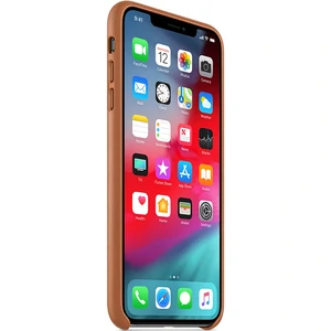 Чехол Apple iPhone XS Max Leather Case Saddle Brown