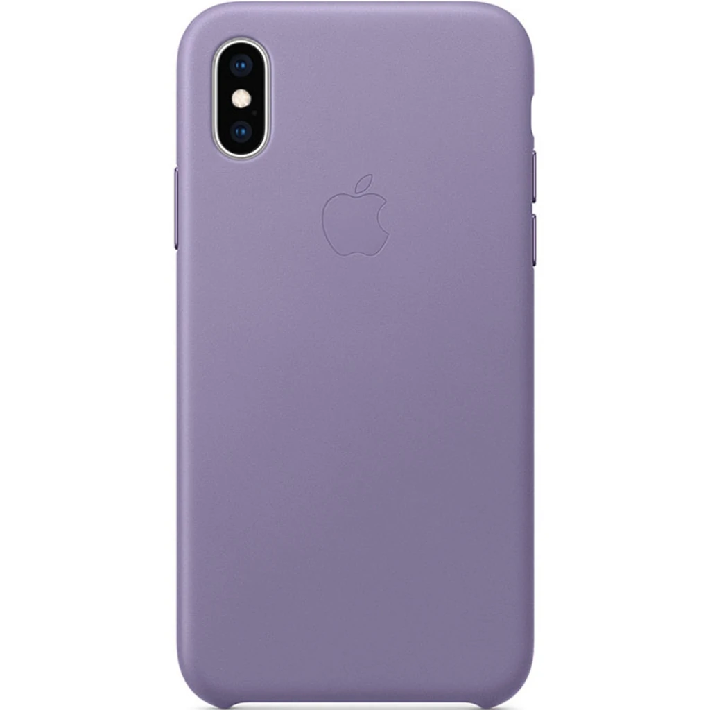 Чохол Apple iPhone XS Max Leather Case Lilac