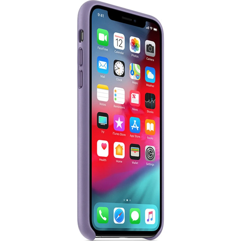 Чохол Apple iPhone XS Max Leather Case Lilac