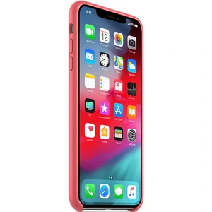 Чохол Apple iPhone XS Max Leather Case Peony Pink