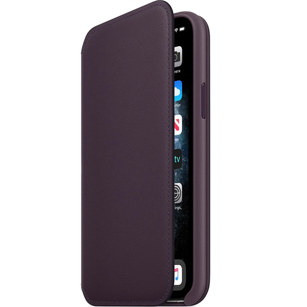 Чехол Apple iPhone 11 Pro Max Leather Folio Aubergine