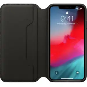 Цвет: Черный - Чехол Apple iPhone XS Max Leather Folio Black (MRX22)