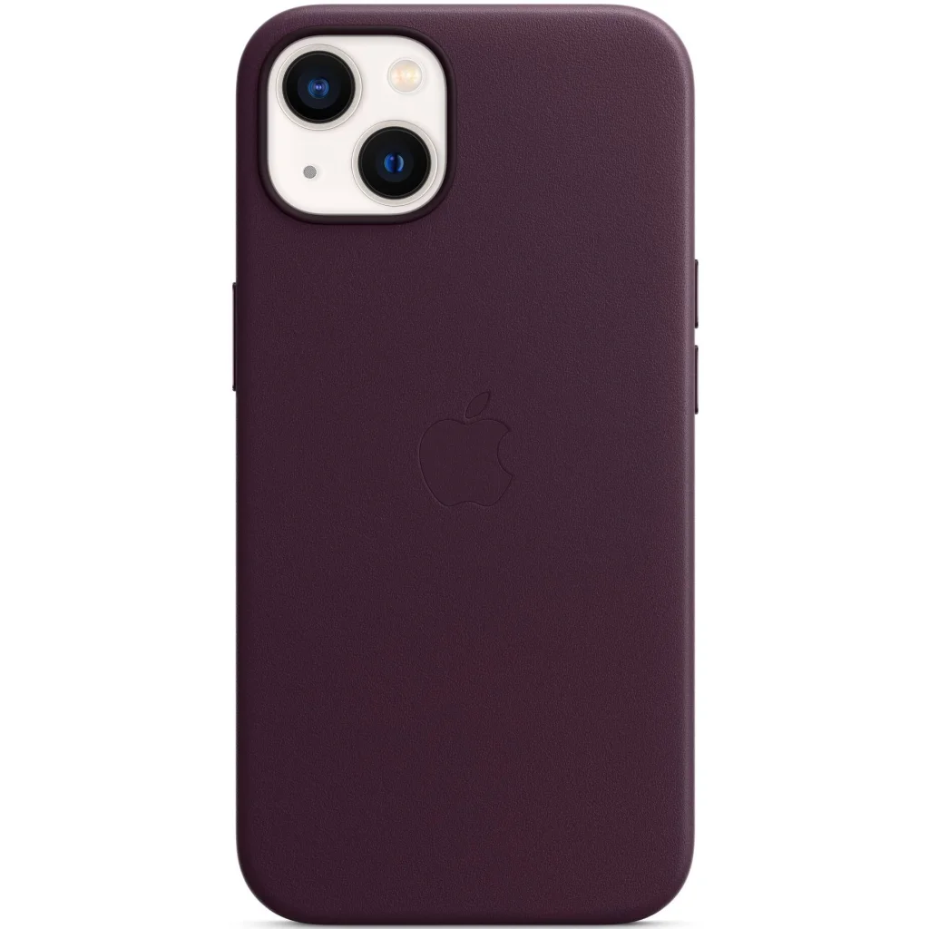 Чохол Apple iPhone 13 Leather Case with MagSafe Dark Cherry (MM143)