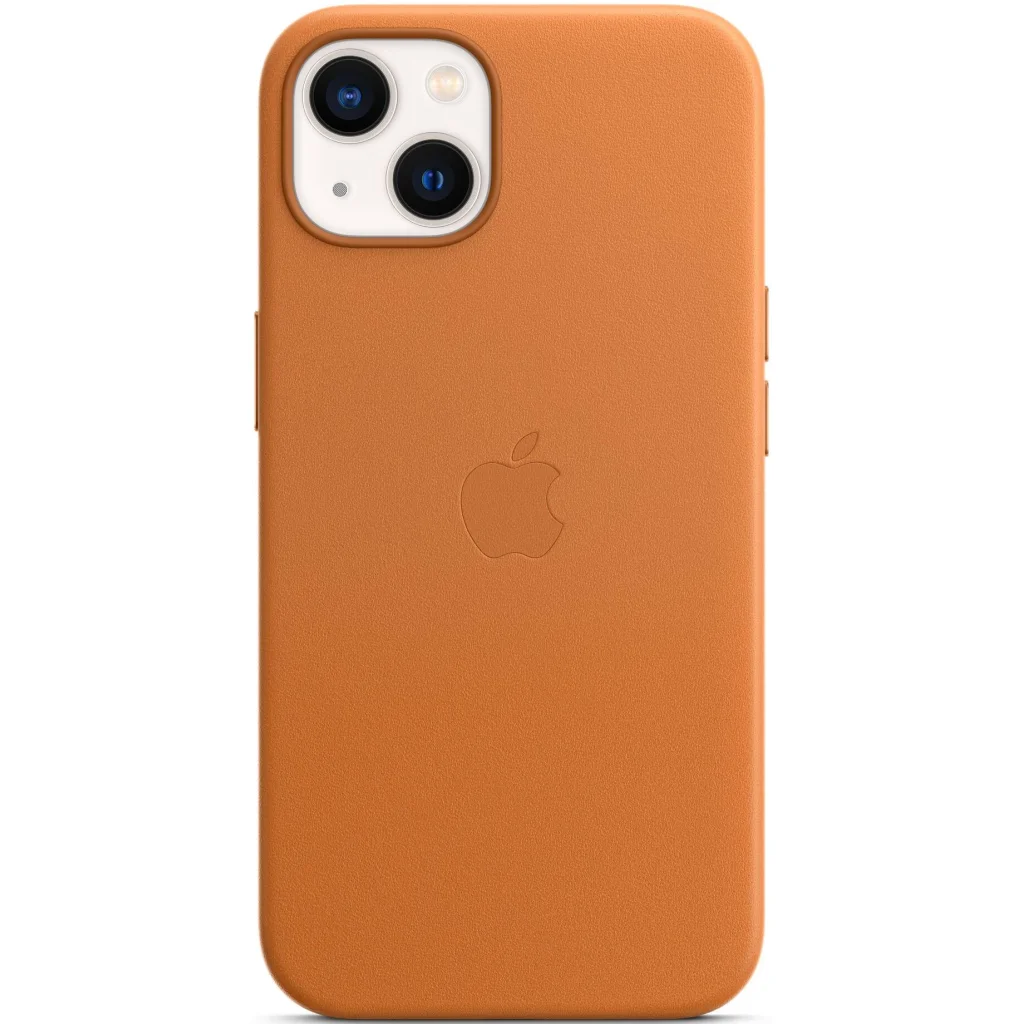 Чохол Apple iPhone 13 Leather Case with MagSafe Golden Brown (MM103)