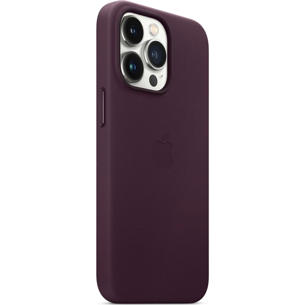 Чохол Apple iPhone 13 Pro Leather Case with MagSafe Dark Cherry (HQCo)