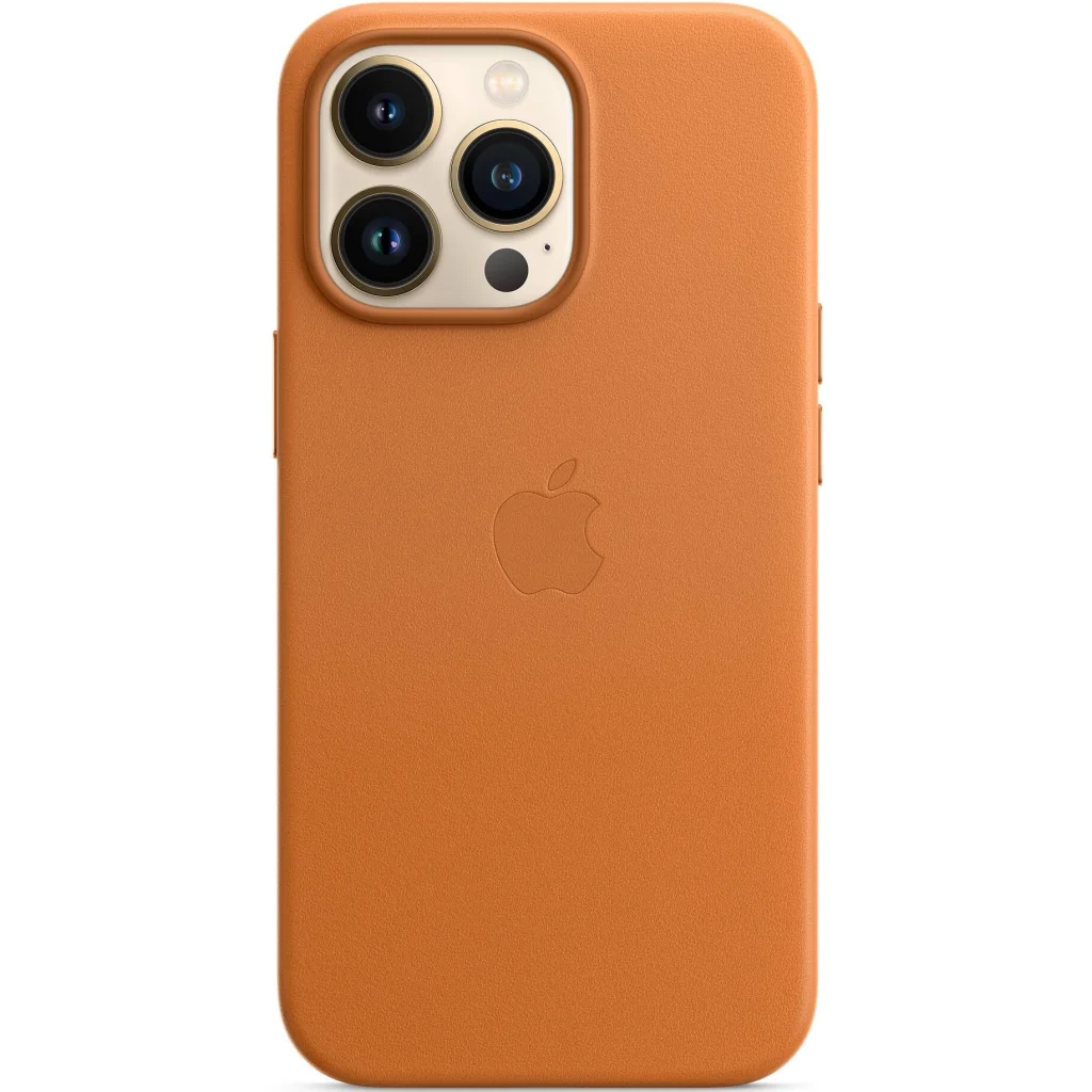 Чехол Apple iPhone 13 Pro Leather Case with MagSafe Golden Brown (HQCo)