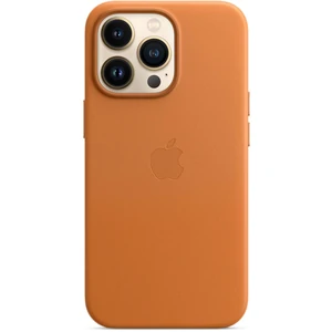 Колір: Коричневий - Чохол Apple iPhone 13 Pro Leather Case with MagSafe Golden Brown (HQCo)