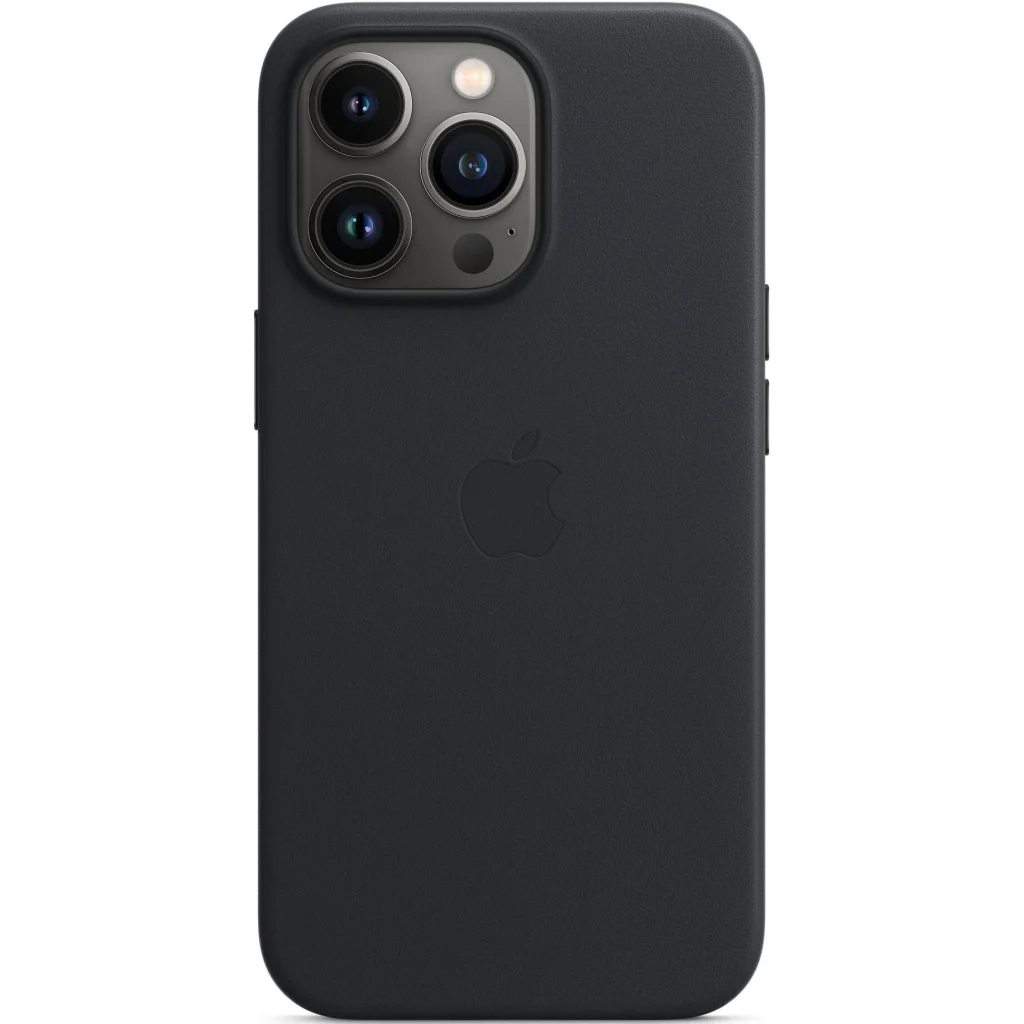 Чохол Apple iPhone 13 Pro Leather Case with MagSafe Midnight (HQCo)